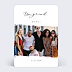 Carte remerciement invitation Effet Photo