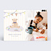 Carte remerciement invitation Petit Ourson Rayé