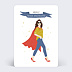 Carte remerciement invitation Supermaîtresse