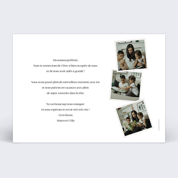 Remerciements Toutes Occasions Multi polaroids