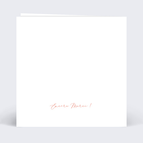 Carte de remerciement With Love Verso