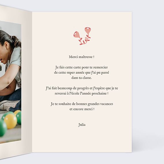 Remerciements Toutes Occasions Lettrine