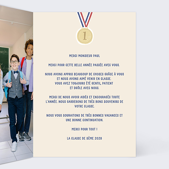 Remerciements Toutes Occasions Médaille
