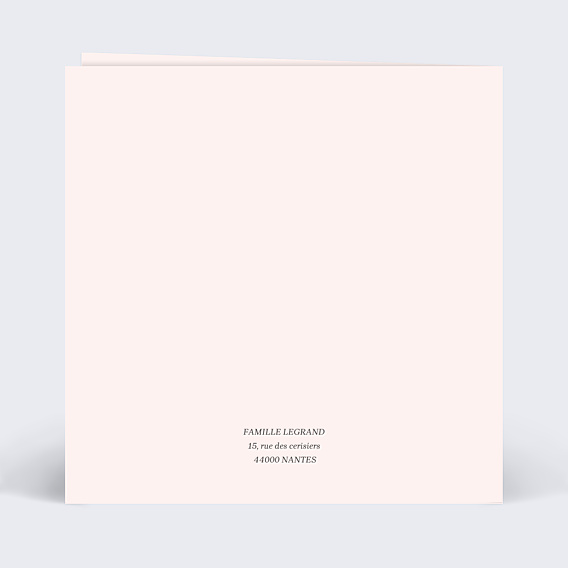 Remerciements Toutes Occasions Cœur Rose