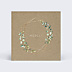 Remerciements Toutes Occasions Couronne de Feuilles sur Kraft