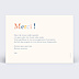 Remerciements Toutes Occasions Merci coloré
