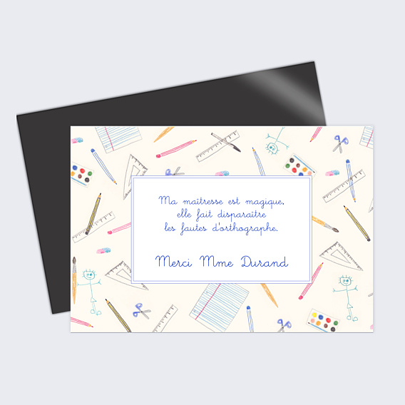 Remerciements Toutes Occasions Merci Maîtresse