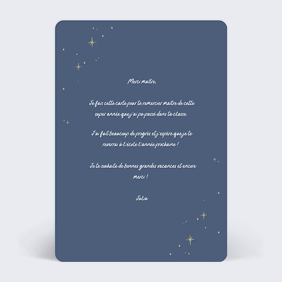 Remerciements Toutes Occasions Supermaître