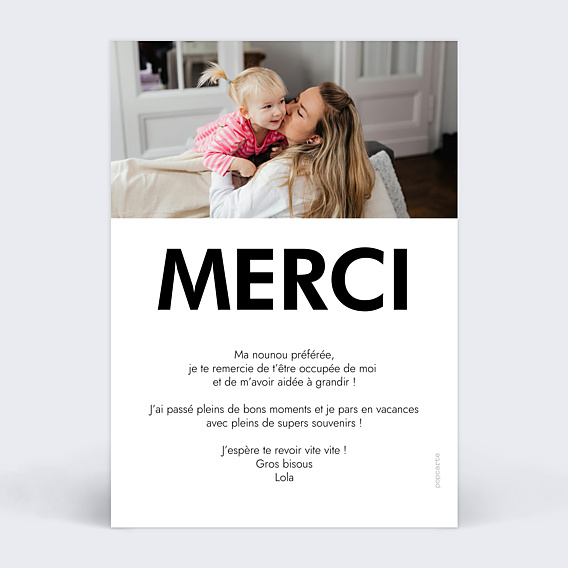 Remerciements Toutes Occasions Merci Vertical