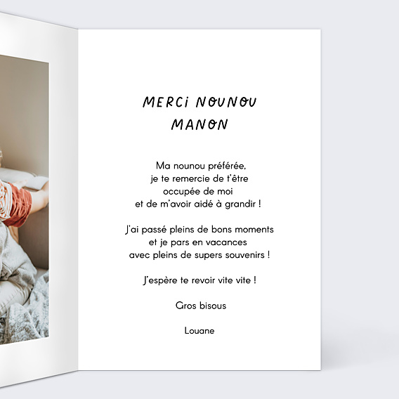 Remerciements Toutes Occasions Marelle nounou