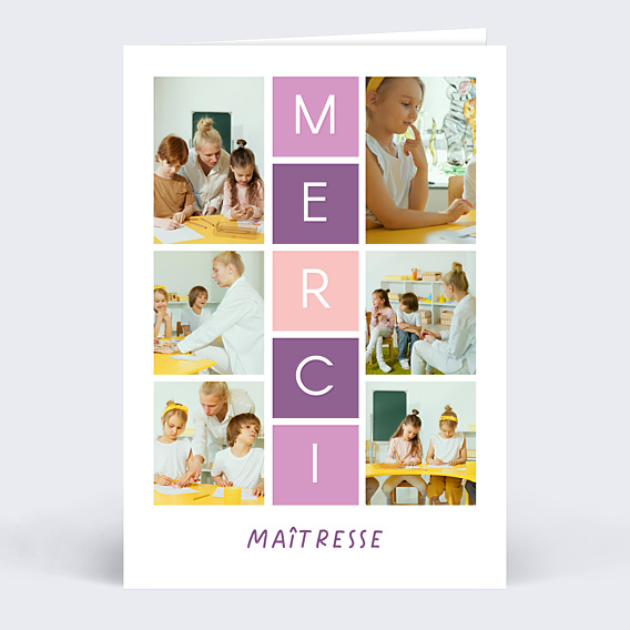 Remerciements Toutes Occasions Marelle maîtresse