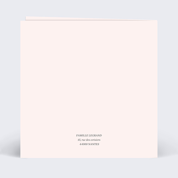 Remerciements Toutes Occasions Cœur Rose