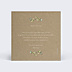 Remerciements Toutes Occasions Couronne de Feuilles sur Kraft