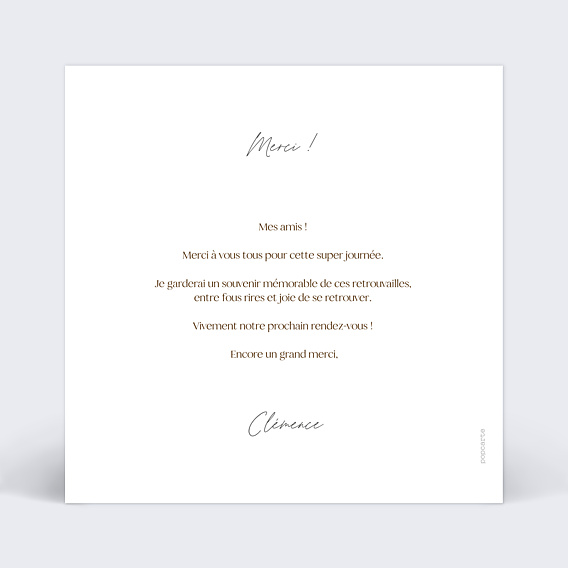 Remerciements Toutes Occasions Ronde Florale