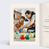 Carte remerciement invitation Lettrine Intérieur Gauche