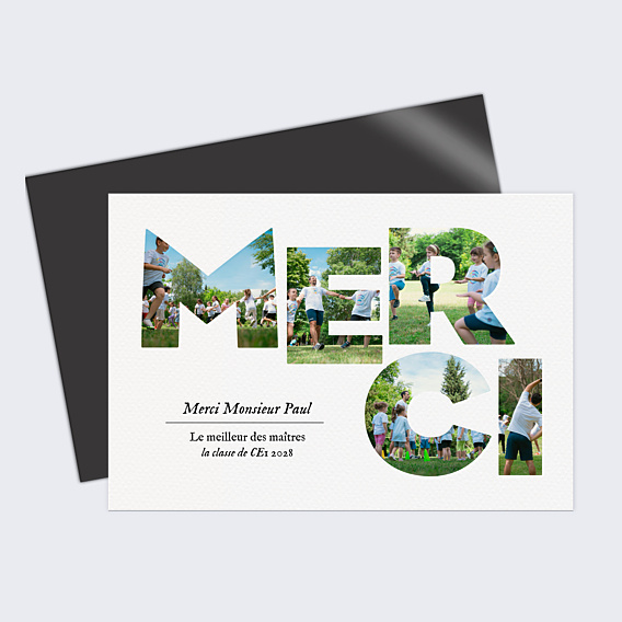Remerciements Toutes Occasions Merci en photos