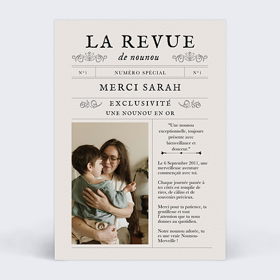 Remerciements Toutes Occasions La revue