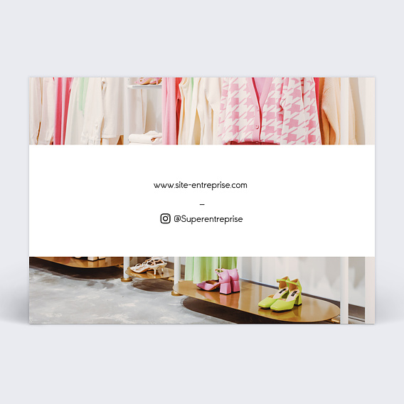 Carte postale publicitaire Simple Verso