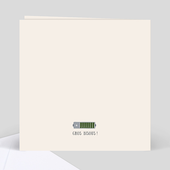 Carte amitié Restons Positifs Verso