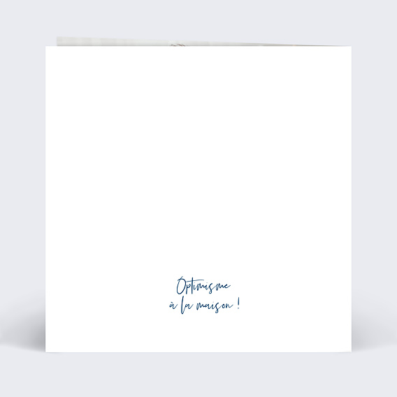 Carte amitié Chic Verso