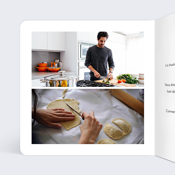 Carte amitié Classique Intérieur Gauche