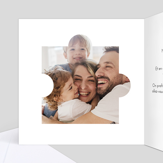 Carte amitié Puzzle Intérieur Gauche