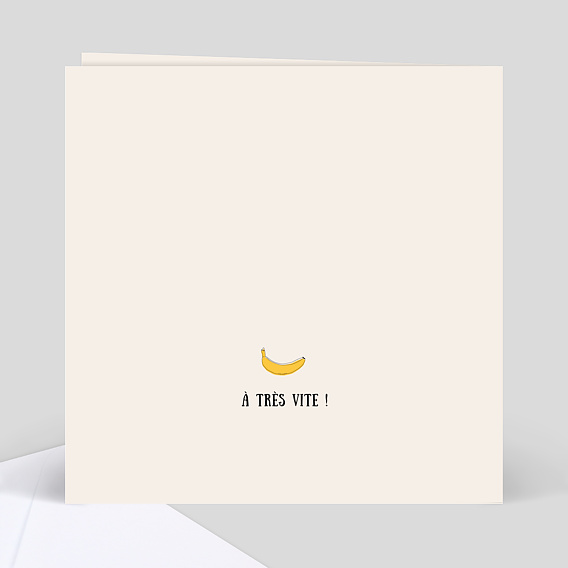 Carte amitié La Banane Verso