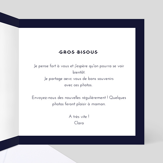 Carte amitié Rétrospective Photomaton Intérieur Droit