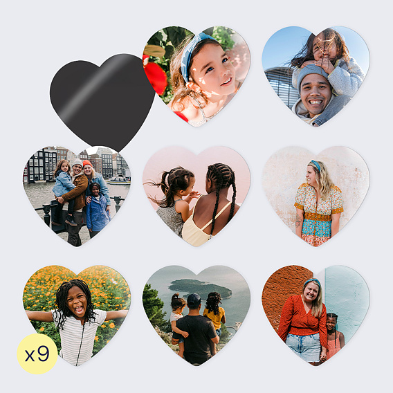 Magnets Magnet photo cœur