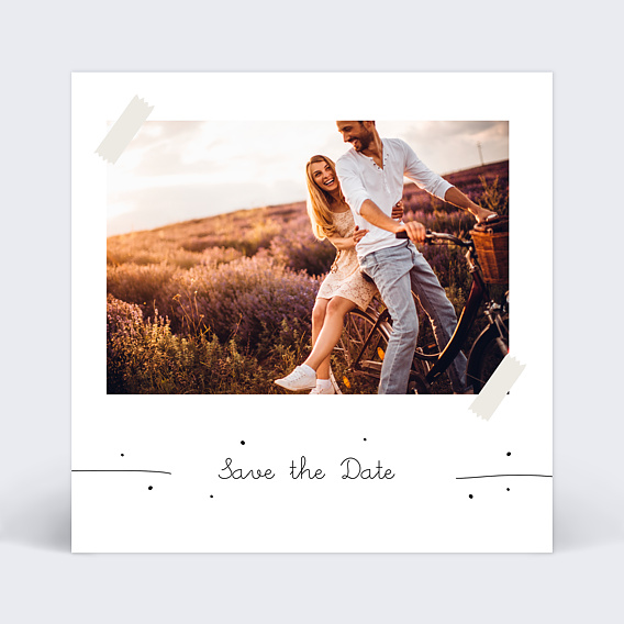 Save The Date A bicyclette