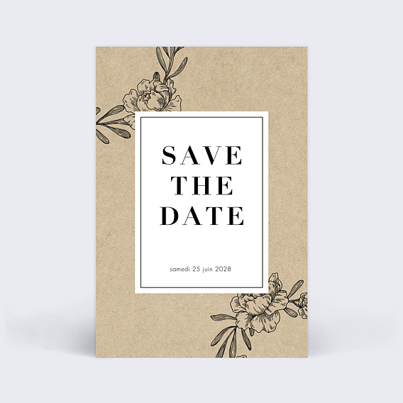 Save the date Authentique