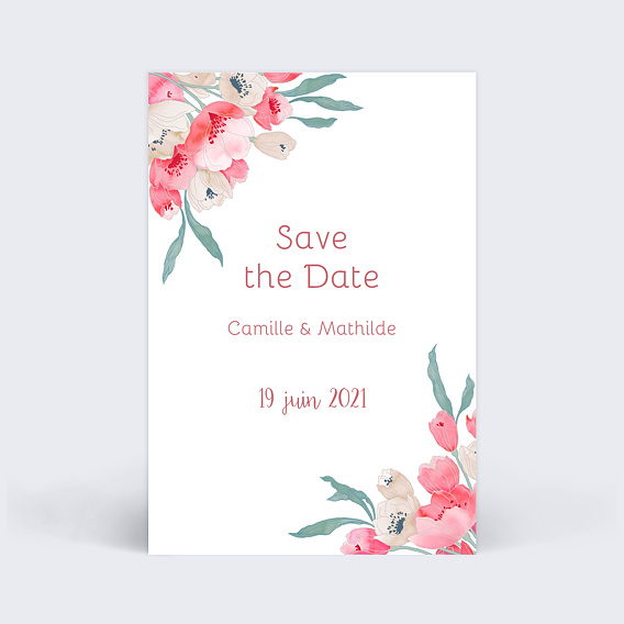 Save The Date Bohème chic