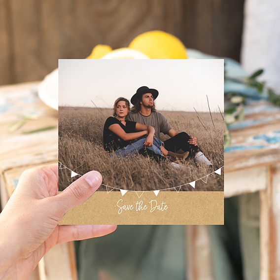 Save the date Bucolique Simple