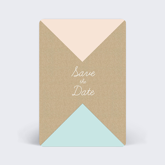 Save The Date Carré pastel