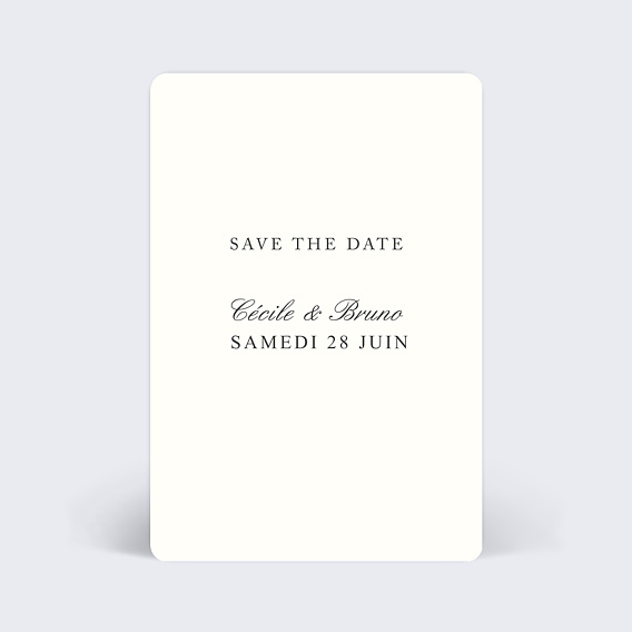 Save the date Classique beige