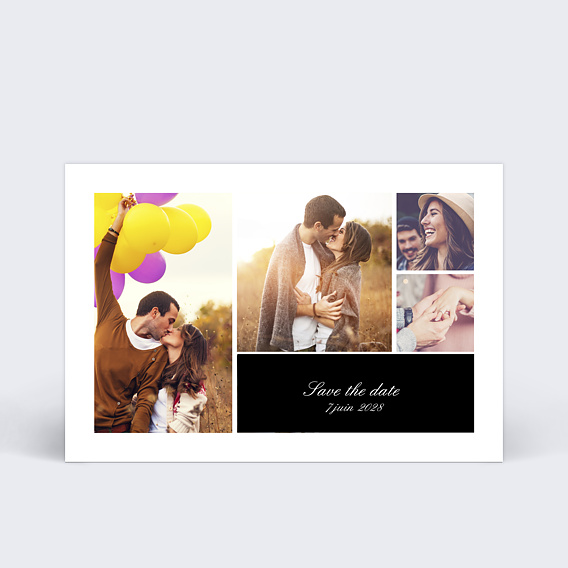 Save the date Classique Multiphotos