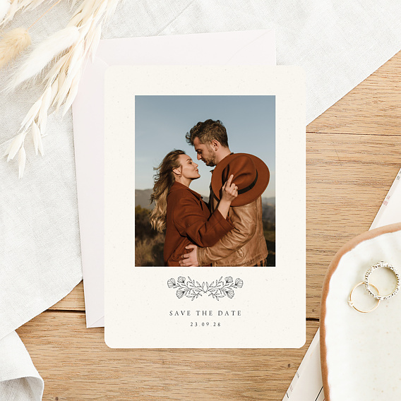 Save the date Gravure Bohème