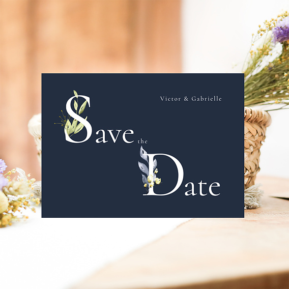 Save the date Lettrines Botaniques