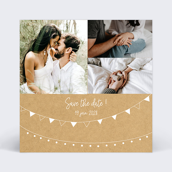 Save the date Mariage Bucolique