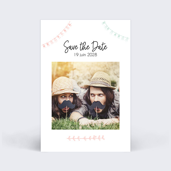 Save the date Mariage Illustré
