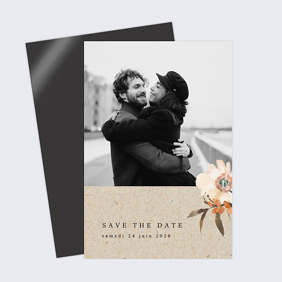 Save the date Bouquet Parfumé