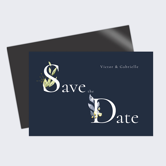 Save the date Lettrines Botaniques