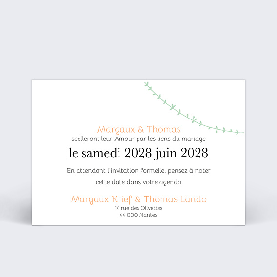 Save The Date Promenade Champêtre