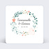Save the date Couronne de fleurs