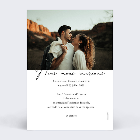 Save the date Joli Multi Verso