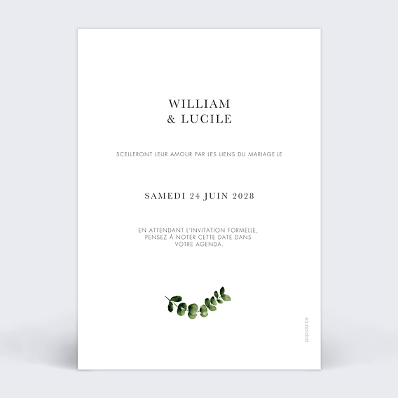 Save the date Tournesol Verso