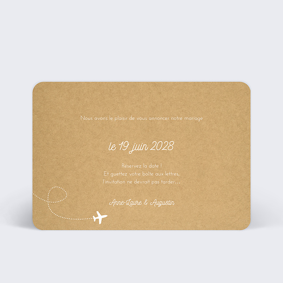 Save the date  Carnet de Voyage Verso