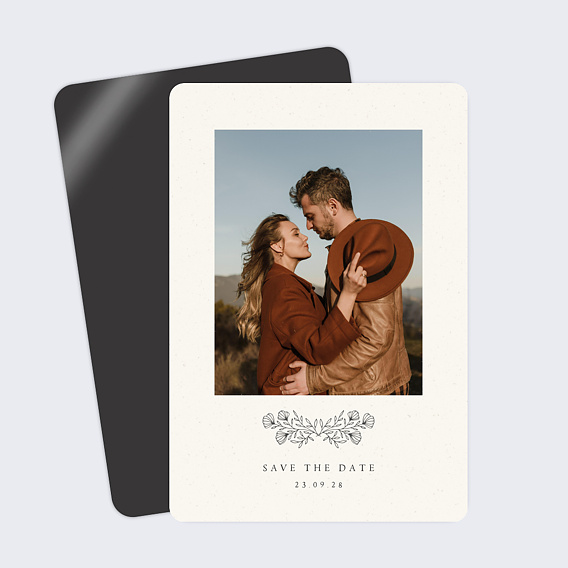 Save the date Gravure Bohème