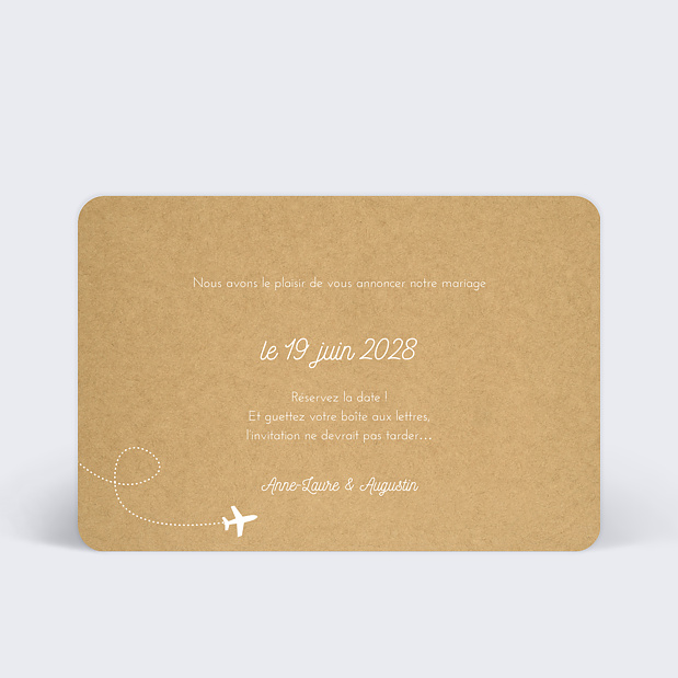 Save the date Carnet de Voyage Verso