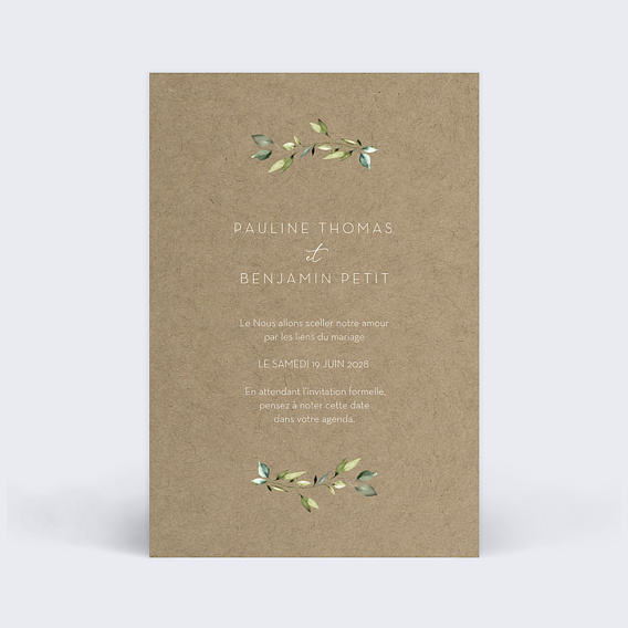 Save the date Modern Love Verso